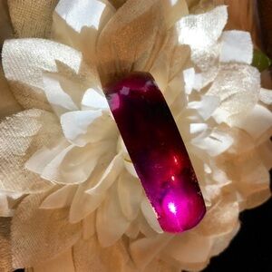 Domed brass cuff bracelet